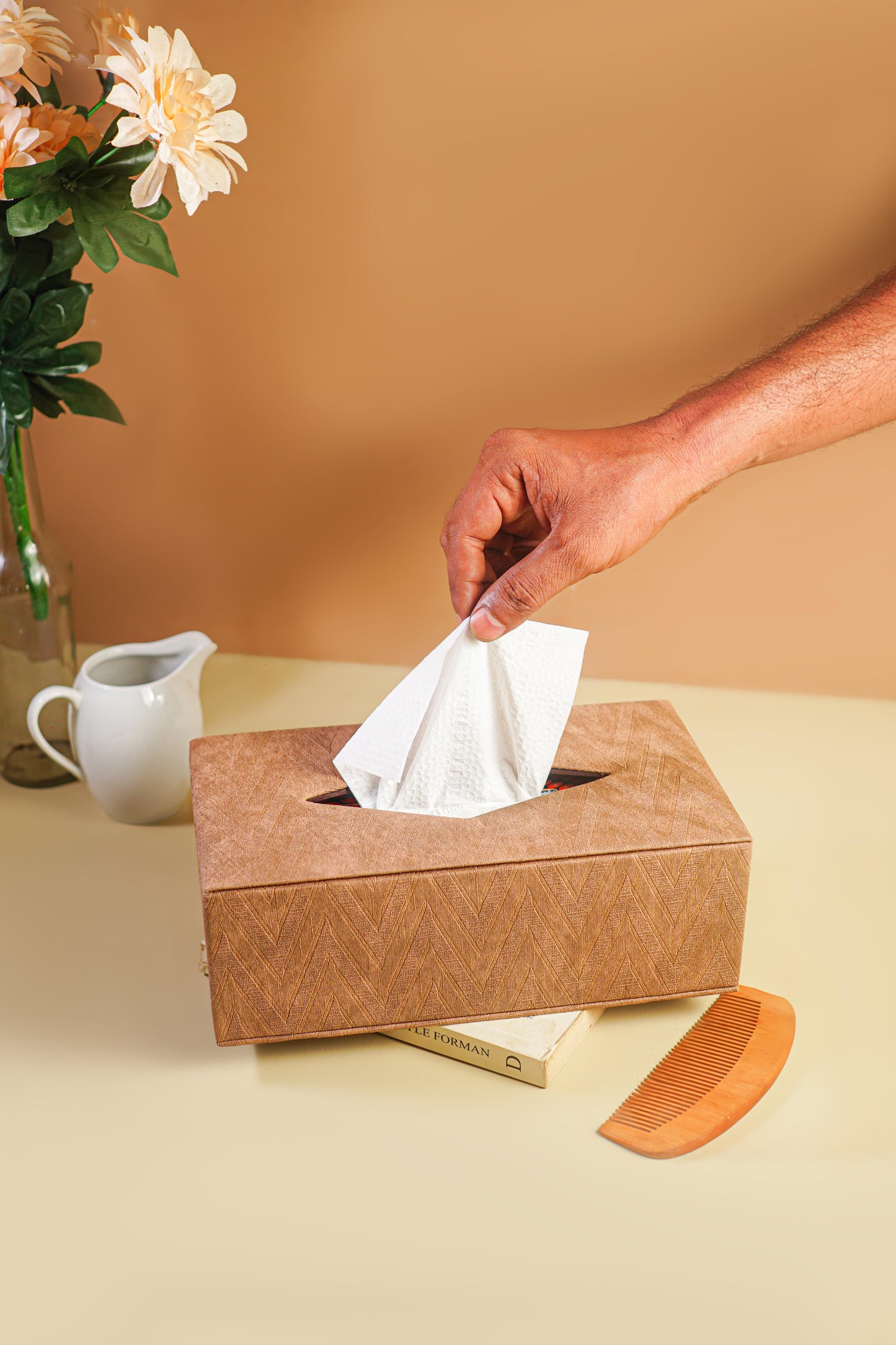 Light Tan Tissue Box