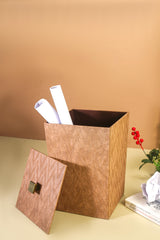 Light Tan Top Cover Dustbin