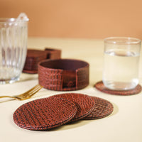 Brown Tea Coaster Round