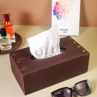 Milled Brown Tissue Box