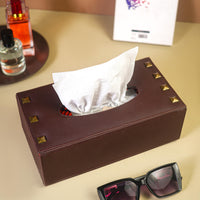 Milled Brown Tissue Box