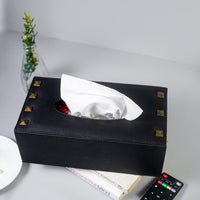 Milled Black Tissue Box