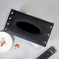 Milled Black Tissue Box