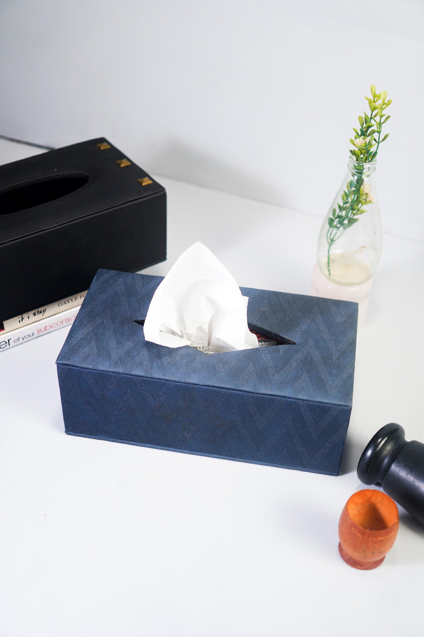 Bluish Grey Tissue Box