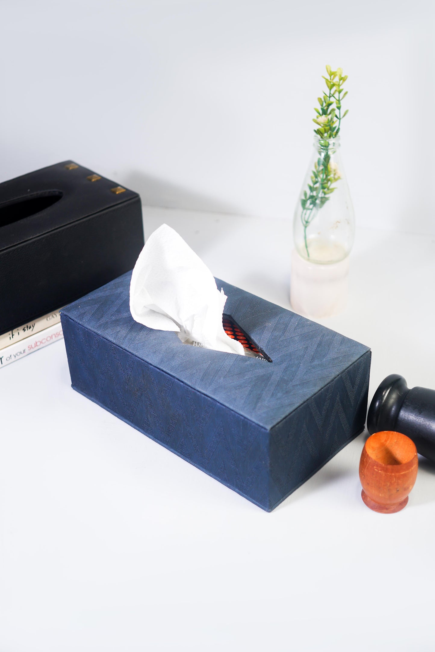 Bluish Grey Tissue Box