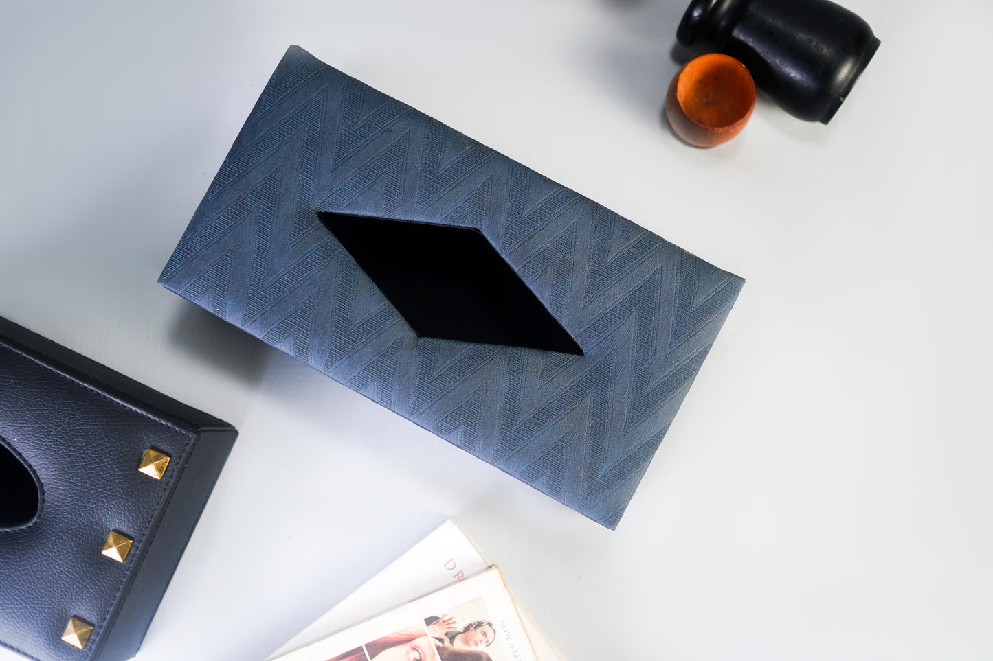 Bluish Grey Tissue Box