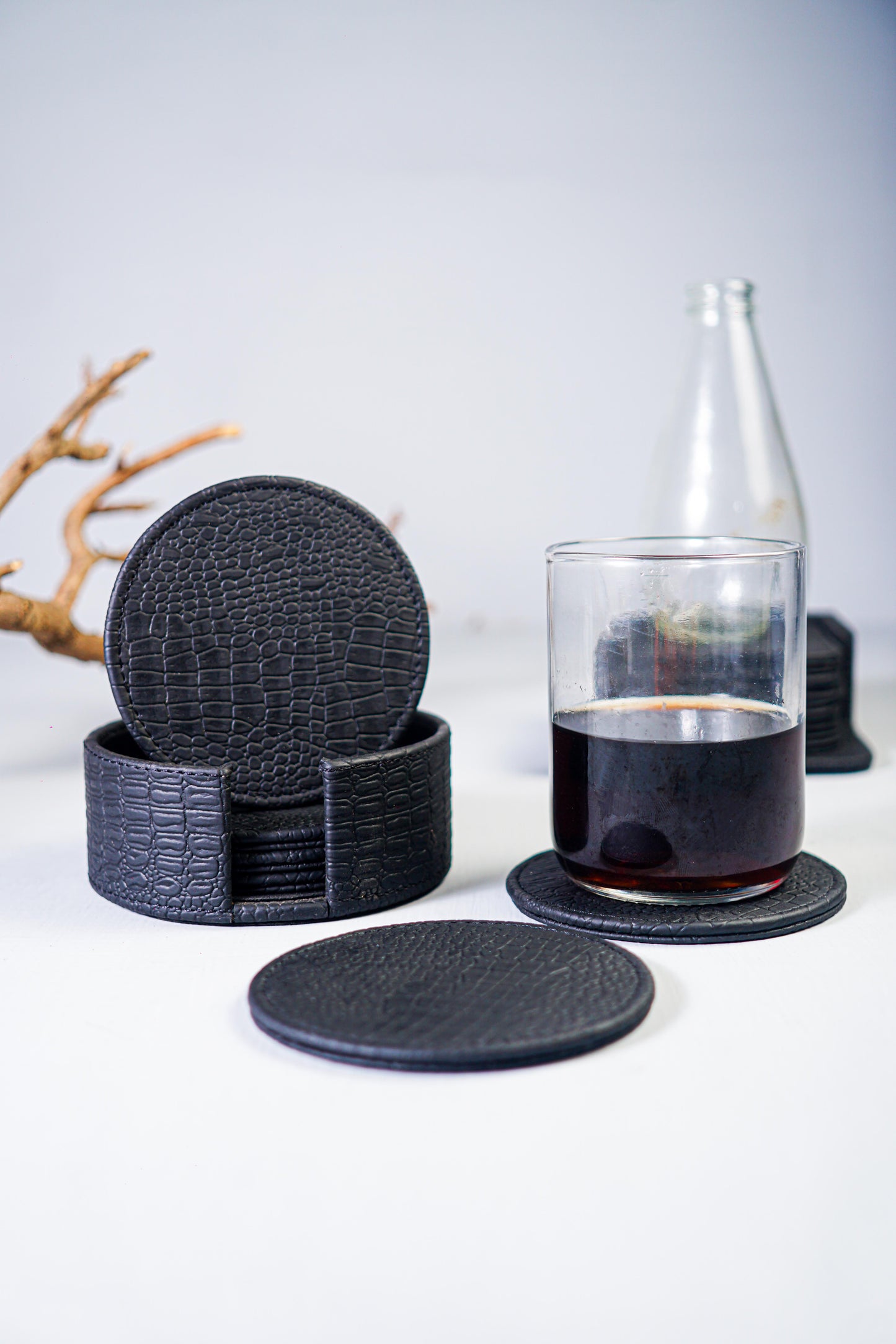 Black Tea Coaster Round