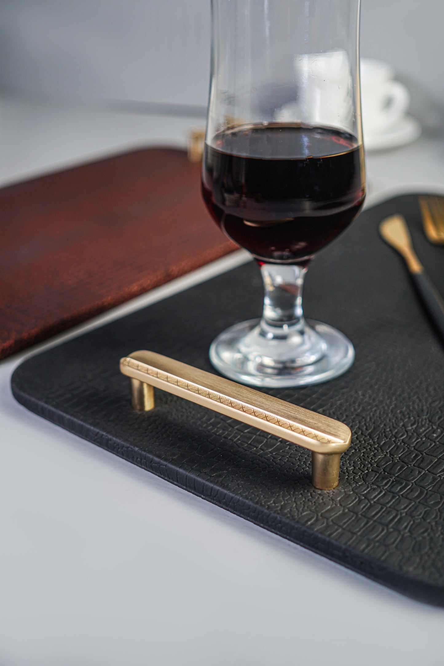 Black Rectangle Serving Tray