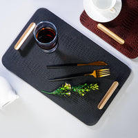 Black Rectangle Serving Tray