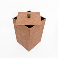 Light Tan Top Cover Dustbin