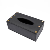 Milled Black Tissue Box